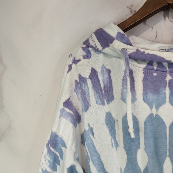 Young Fabulous & Broke Sweatshirt Hoodie Tie Dye Snap Crop Raissa 1441 - Picture 2 of 12